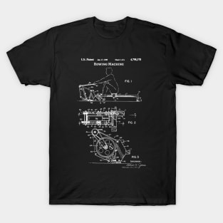 Rowing machine patent, ERG machine lover T-Shirt